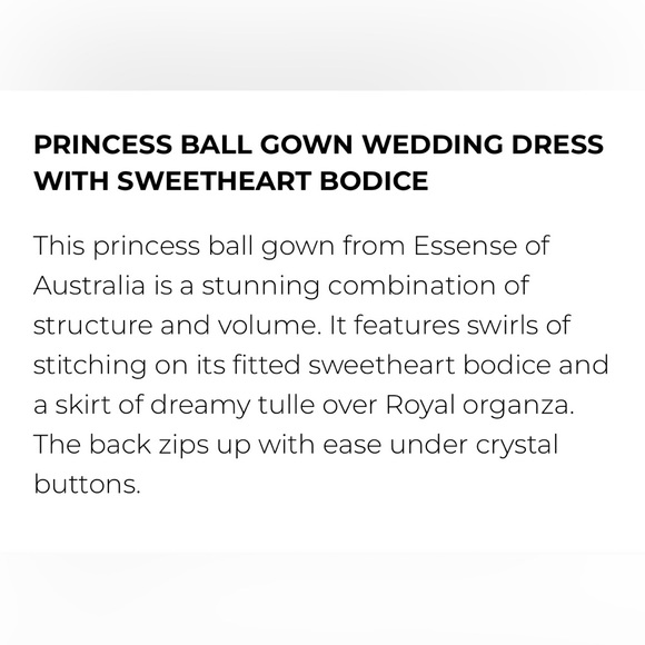 Chic Cream Strapless Wedding Dress - Picture 4 of 6